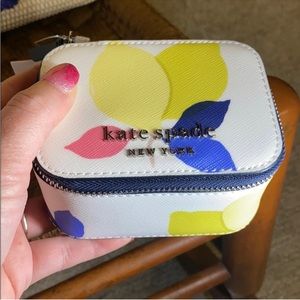 Kate Spade Cameron lemon zest compact jewelry holder for travel